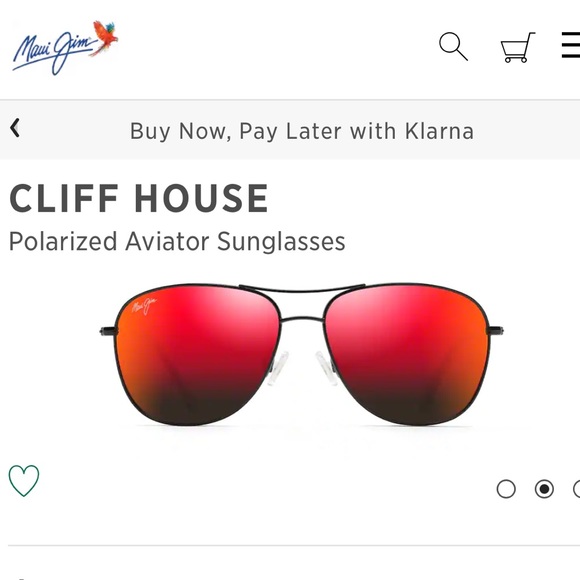 Maui Jim Cliff House Sunglasses. Only worn once. Asking $275. Retail are $320 - Picture 2 of 3